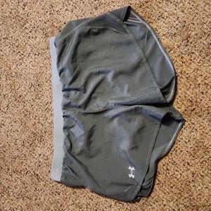 Large Gray under armor shorts